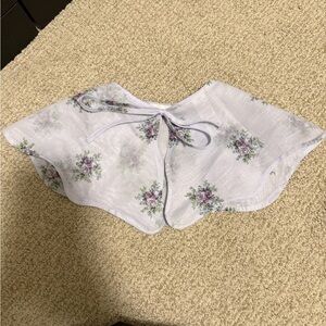 GANNI Floral Print Collar